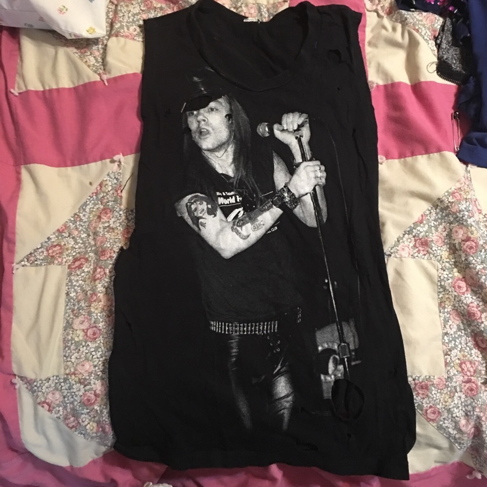 Vintage Axel Rose tank top with large arm holes